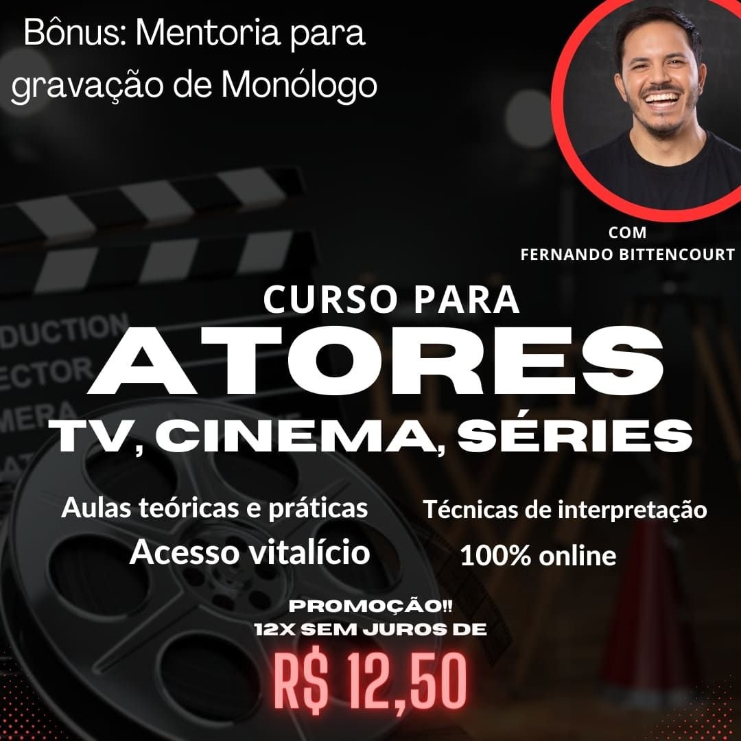 Curso livre Atuação para TV, Cinema e Séries
