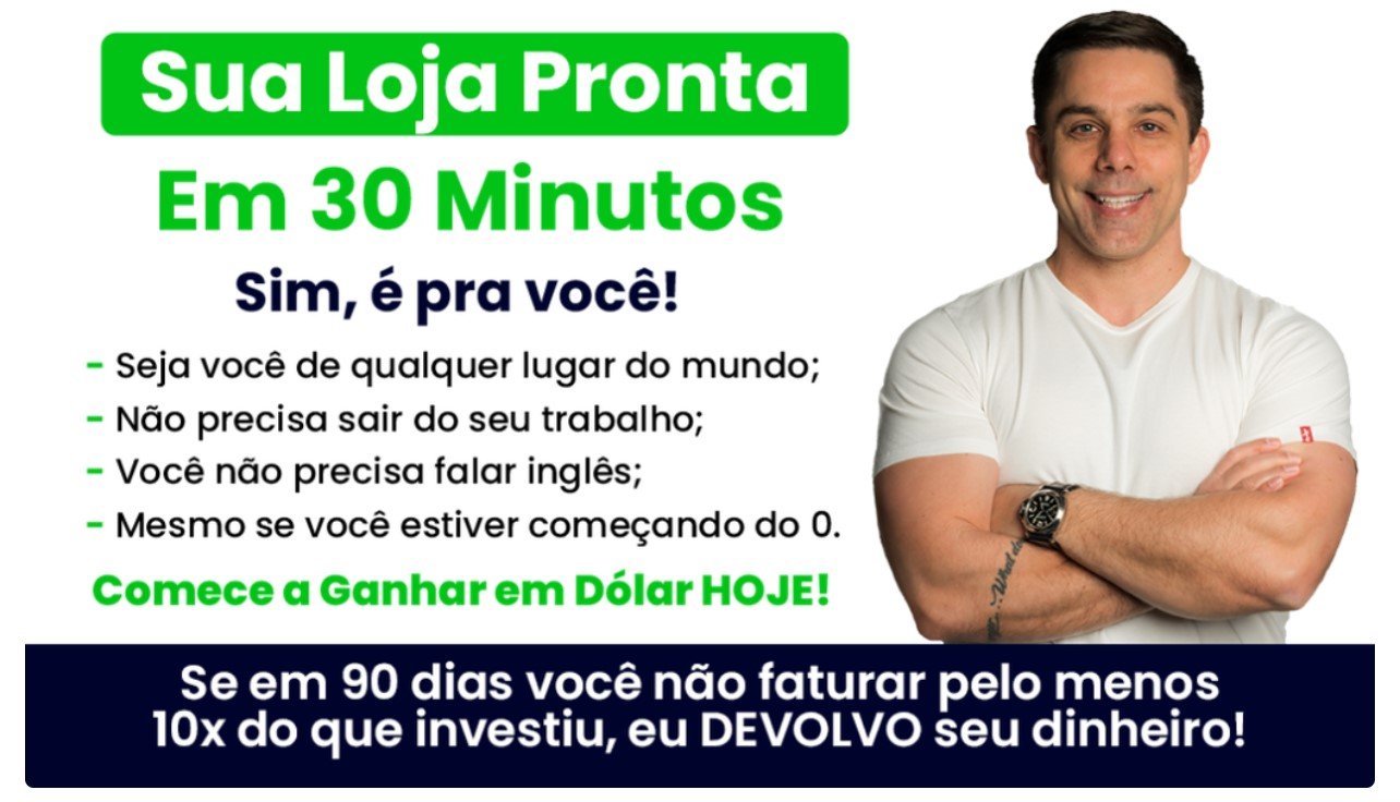 Crie sua loja virtual e comece a vender hoje mesmo